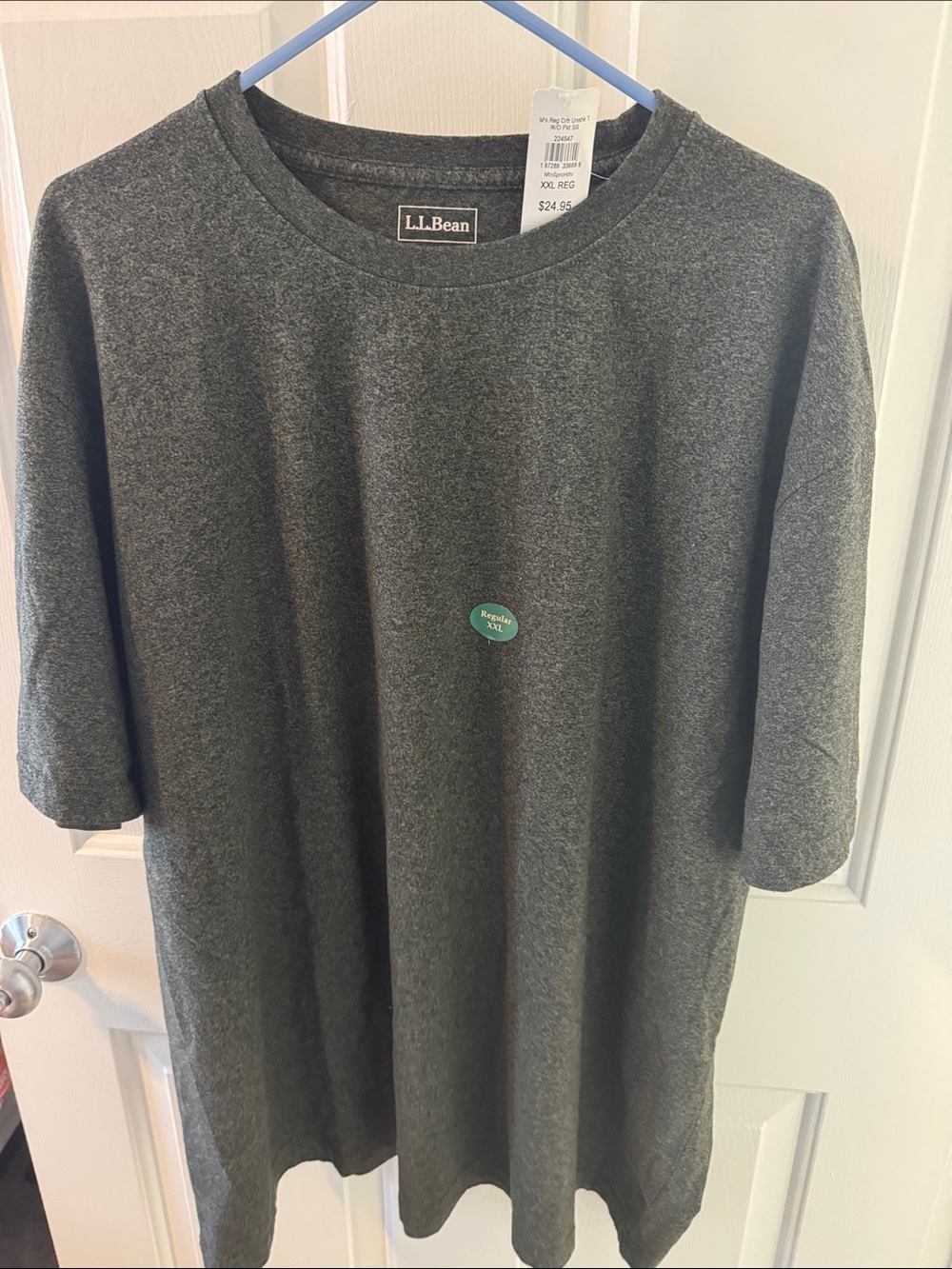 L.L. Bean Men's Crewneck T-Shirt in Charcoal xxl nwt traditional fit